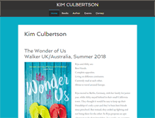 Tablet Screenshot of kimculbertson.com